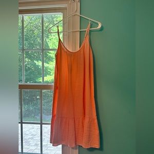 NWT loft medium peach dress